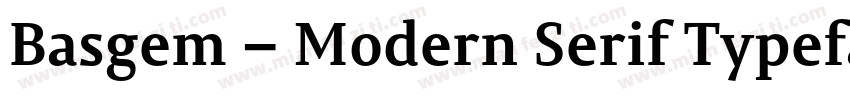 Basgem – Modern Serif Typeface字体转换